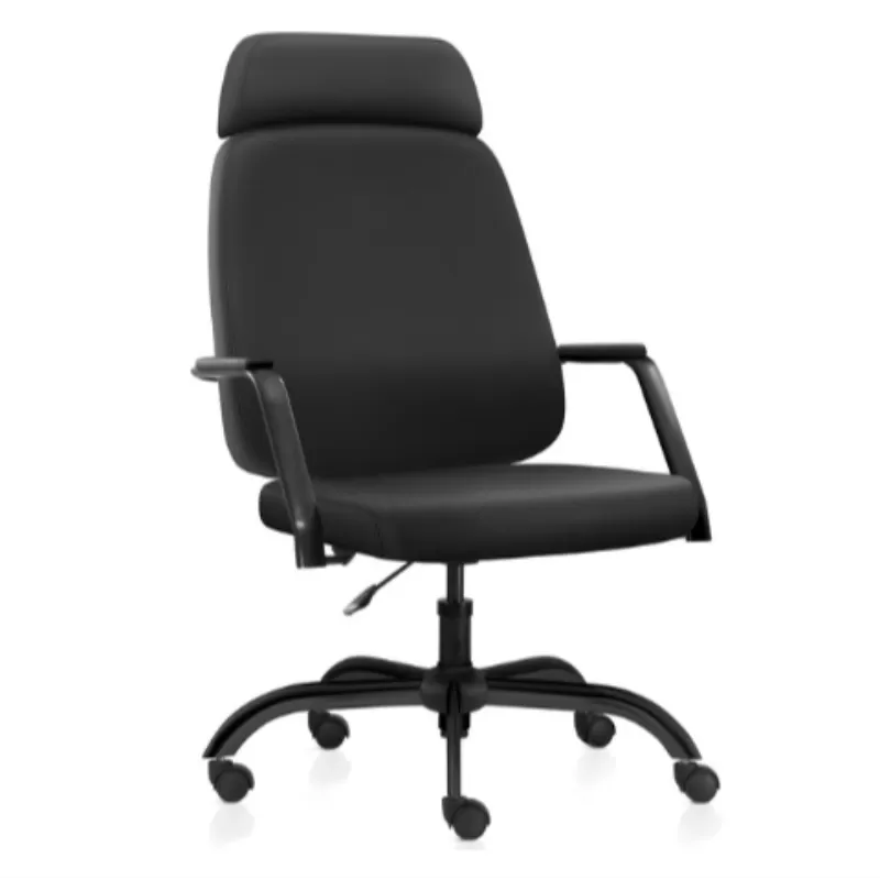 Cadeira Para Escritório Maxxer Para Obeso Luxo / Plus Size - Base Giratória Em Metal Preto *Com Encosto De Cabeça